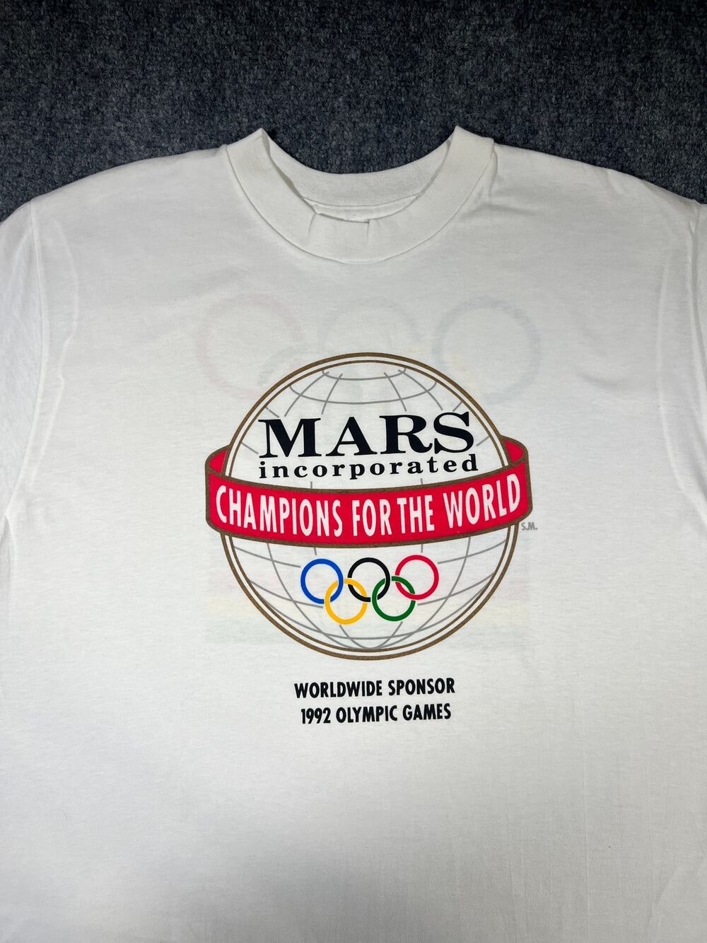 Vintage 1992 Olympic Games Mars Adidas T-Shirt XL